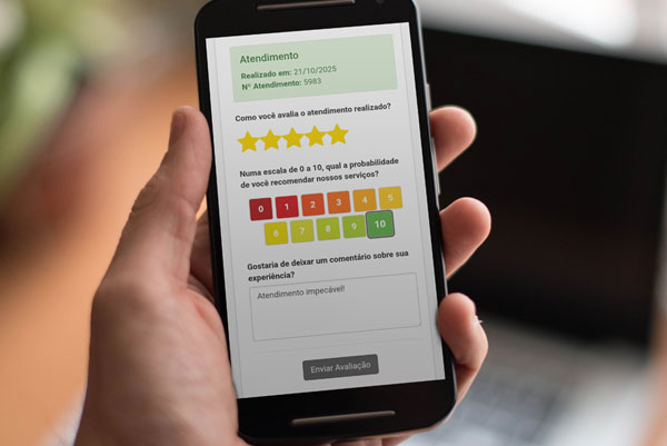 Saiba o nível de satisfação dos seus clientes com os serviços realizados.