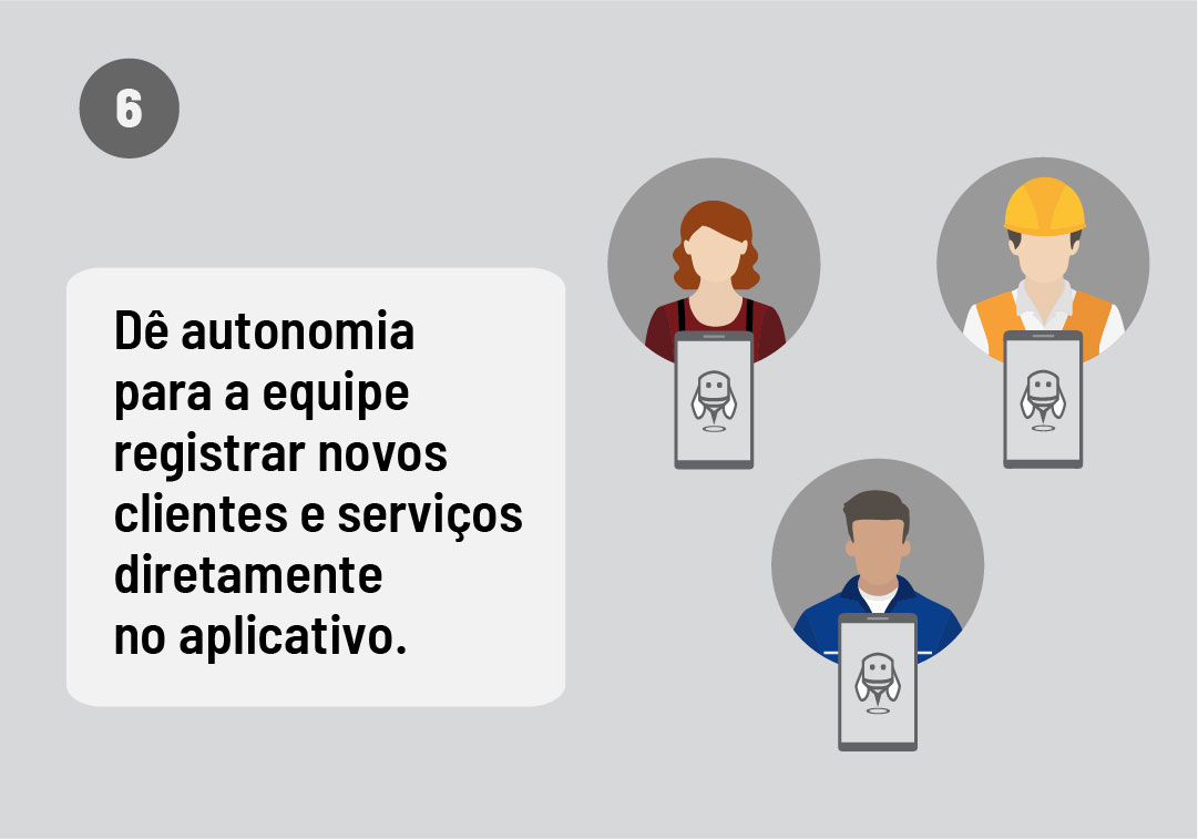 Aplicativo para cadastrar clientes, agendar serviços e visitas comerciais