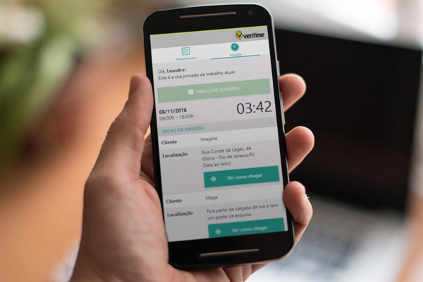 Sistema e aplicativo de celular para registro e controle horas trabalhadas e horas extras